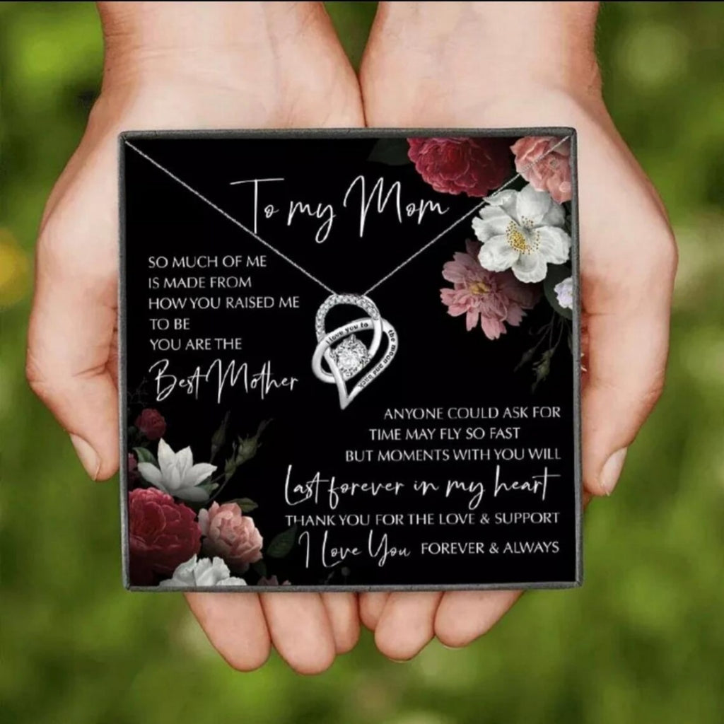 The Grateful Heart: To My Mom Necklace with Message Card